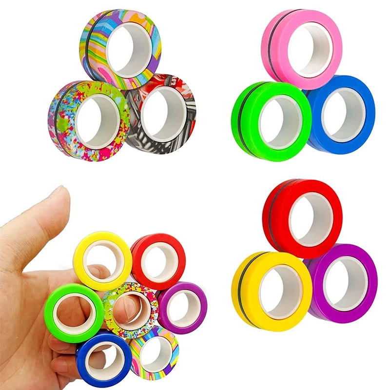 Nhẫn fidget nam châm nhiều màu